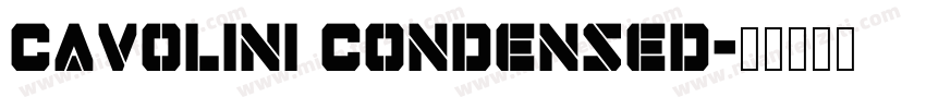 Cavolini Condensed字体转换